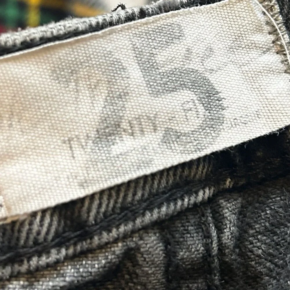 We the Free Frank Dad Jean in Black Women's Size 25 Free People Cropped - Picture 8 of 11